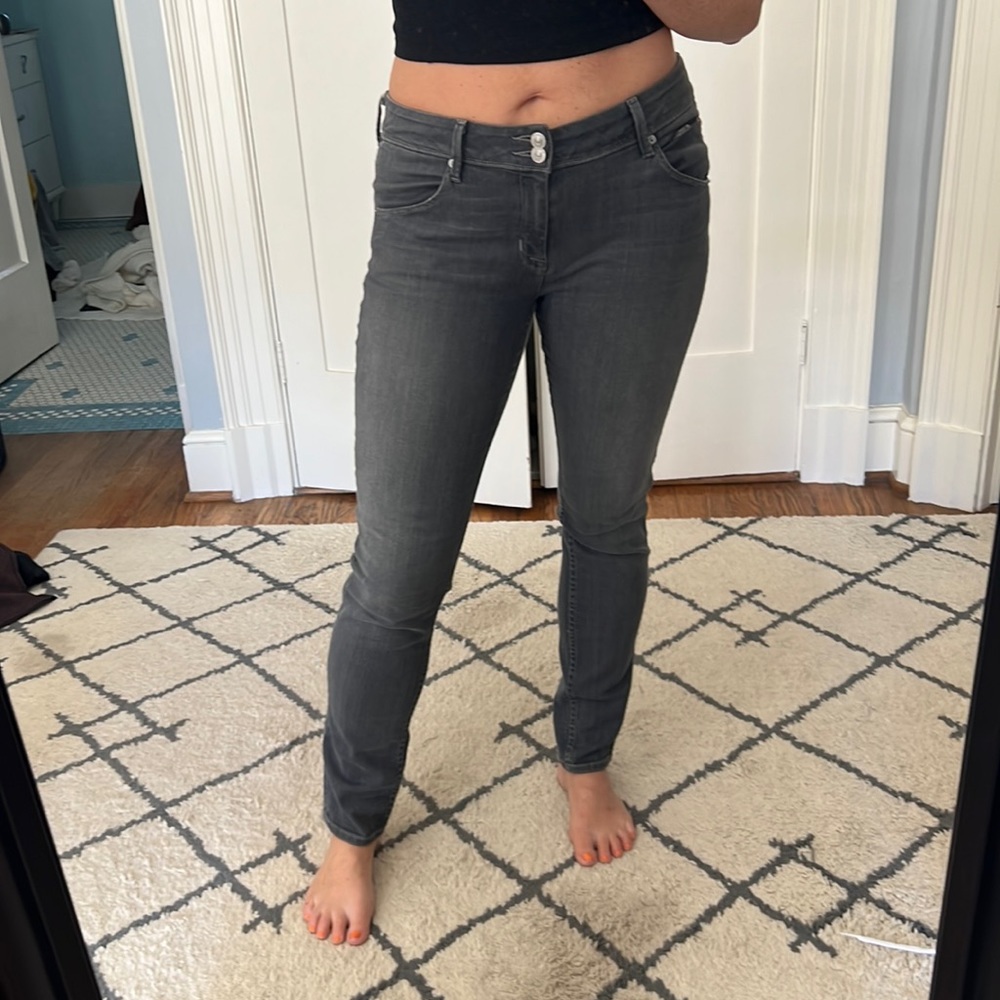 Hudson grey denim skinny jeans